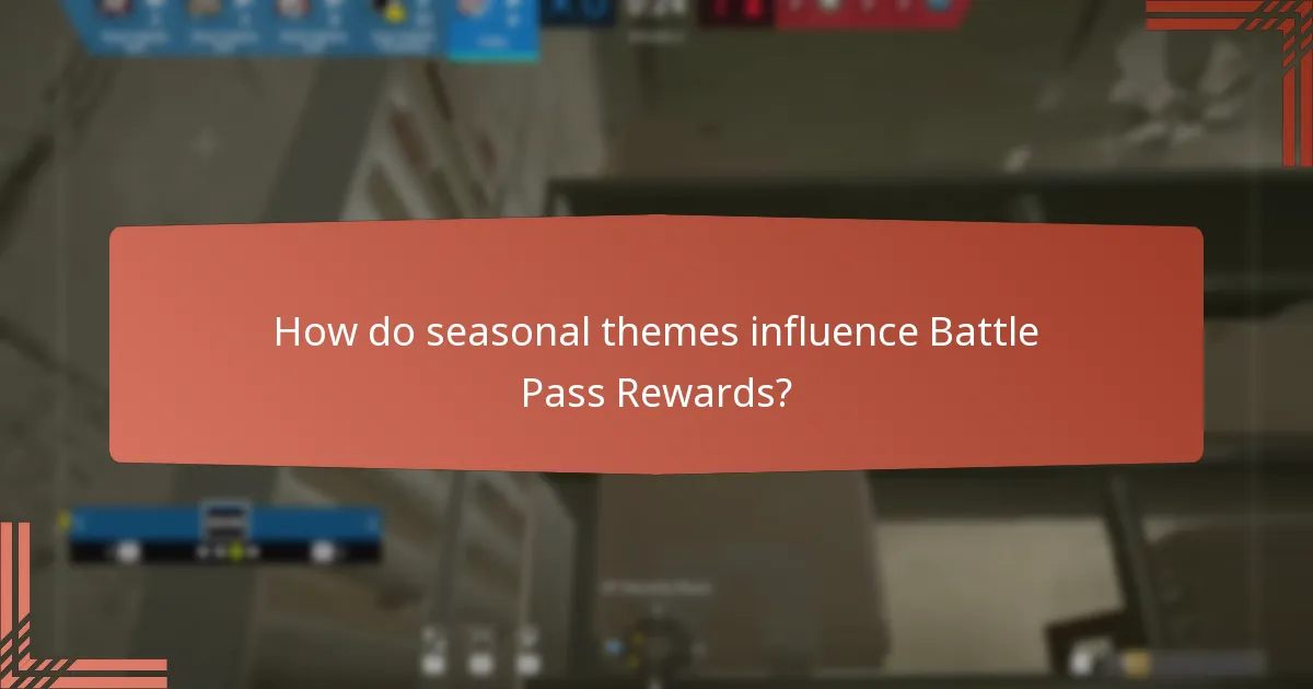 How do seasonal themes influence Battle Pass Rewards?
